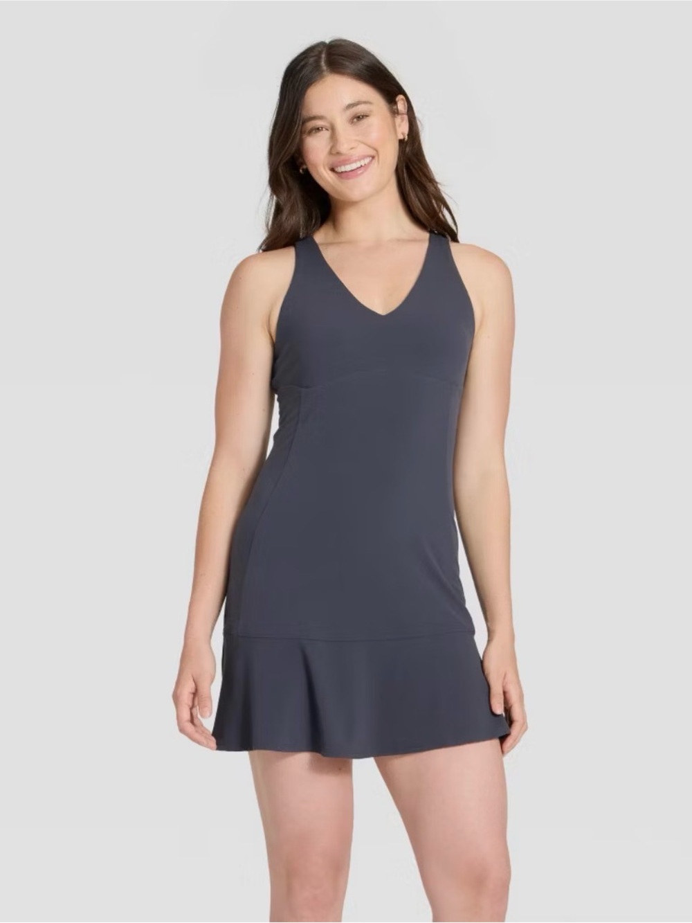 Women's Everyday Soft Ruffle Dress - All In Motion Dark Blue